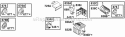 Muffler Groups 2 Diagram and Parts List for  Briggs and Stratton Engine